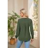 imageBlooming Jelly Womens Dressy Casual Tops Business Long Sleeve Shirts Black Work Blouses Fall Fashion 2024Army Green