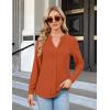 imageBlooming Jelly Womens Dressy Casual Tops Business Long Sleeve Shirts Black Work Blouses Fall Fashion 2024Caramel