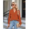imageBlooming Jelly Womens Dressy Casual Tops Business Long Sleeve Shirts Black Work Blouses Fall Fashion 2024Caramel