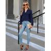 imageBlooming Jelly Womens Dressy Casual Tops Business Long Sleeve Shirts Black Work Blouses Fall Fashion 2024Dark Blue
