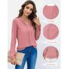 imageBlooming Jelly Womens Dressy Casual Tops Business Long Sleeve Shirts Black Work Blouses Fall Fashion 2024Dusty Pink