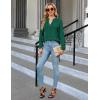imageBlooming Jelly Womens Dressy Casual Tops Business Long Sleeve Shirts Black Work Blouses Fall Fashion 2024Green
