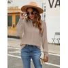 imageBlooming Jelly Womens Dressy Casual Tops Business Long Sleeve Shirts Black Work Blouses Fall Fashion 2024Khaki