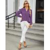 imageBlooming Jelly Womens Dressy Casual Tops Business Long Sleeve Shirts Black Work Blouses Fall Fashion 2024Purple