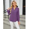 imageBlooming Jelly Womens Dressy Casual Tops Business Long Sleeve Shirts Black Work Blouses Fall Fashion 2024Purple