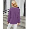 imageBlooming Jelly Womens Dressy Casual Tops Business Long Sleeve Shirts Black Work Blouses Fall Fashion 2024Purple