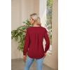 imageBlooming Jelly Womens Dressy Casual Tops Business Long Sleeve Shirts Black Work Blouses Fall Fashion 2024Red