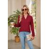 imageBlooming Jelly Womens Dressy Casual Tops Business Long Sleeve Shirts Black Work Blouses Fall Fashion 2024Red
