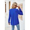 imageBlooming Jelly Womens Dressy Casual Tops Business Long Sleeve Shirts Black Work Blouses Fall Fashion 2024Royal Blue