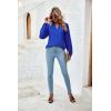 imageBlooming Jelly Womens Dressy Casual Tops Business Long Sleeve Shirts Black Work Blouses Fall Fashion 2024Royal Blue