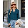 imageBlooming Jelly Womens Dressy Casual Tops Business Long Sleeve Shirts Black Work Blouses Fall Fashion 2024Teal