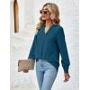 imageBlooming Jelly Womens Dressy Casual Tops Business Long Sleeve Shirts Black Work Blouses Fall Fashion 2024Teal