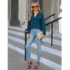 imageBlooming Jelly Womens Dressy Casual Tops Business Long Sleeve Shirts Black Work Blouses Fall Fashion 2024Teal