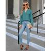 imageBlooming Jelly Womens Dressy Casual Tops Business Long Sleeve Shirts Black Work Blouses Fall Fashion 2024Turquoise