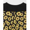 imageBlooming Jelly Womens Leopard Print Tops Loose V Neck Shirts Short Sleeve Blouses with PocketBlacksunflower