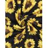 imageBlooming Jelly Womens Leopard Print Tops Loose V Neck Shirts Short Sleeve Blouses with PocketBlacksunflower