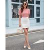 imageBlooming Jelly Womens Short Sleeve Blouse Business Casual Dressy Tops Ribbed Summer Stylish Work ShirtsCoral Red
