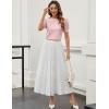 imageBlooming Jelly Womens Short Sleeve Blouse Business Casual Dressy Tops Ribbed Summer Stylish Work ShirtsPink 4