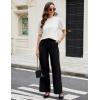 imageBlooming Jelly Womens Short Sleeve Blouse Business Casual Dressy Tops Ribbed Summer Stylish Work ShirtsWhite