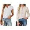 imageBlooming Jelly Womens Dressy Casual Blouses Business Work Tops 2024 Medium
