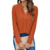 imageBlooming Jelly Womens Dressy Casual Tops Business Long Sleeve Shirts Black Work Blouses Fall Fashion 2024Caramel