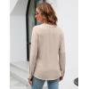 imageBlooming Jelly Womens Dressy Casual Blouses Business Work Tops Long Sleeve V Neck Pleated Shirts 2025 Fall OutfitsApricot