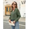 imageBlooming Jelly Womens Dressy Casual Blouses Business Work Tops Long Sleeve V Neck Pleated Shirts 2025 Fall OutfitsArmy Green