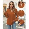 imageBlooming Jelly Womens Dressy Casual Blouses Business Work Tops Long Sleeve V Neck Pleated Shirts 2025 Fall OutfitsCaramel