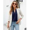 imageBlooming Jelly Womens Dressy Casual Blouses Business Work Tops Long Sleeve V Neck Pleated Shirts 2025 Fall OutfitsDark Blue