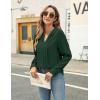 imageBlooming Jelly Womens Dressy Casual Blouses Business Work Tops Long Sleeve V Neck Pleated Shirts 2025 Fall OutfitsDark Green