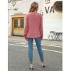 imageBlooming Jelly Womens Dressy Casual Blouses Business Work Tops Long Sleeve V Neck Pleated Shirts 2025 Fall OutfitsDusty Pink