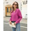 imageBlooming Jelly Womens Dressy Casual Blouses Business Work Tops Long Sleeve V Neck Pleated Shirts 2025 Fall OutfitsHot Pink