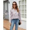 imageBlooming Jelly Womens Dressy Casual Blouses Business Work Tops Long Sleeve V Neck Pleated Shirts 2025 Fall OutfitsPink Floral