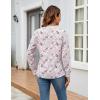imageBlooming Jelly Womens Dressy Casual Blouses Business Work Tops Long Sleeve V Neck Pleated Shirts 2025 Fall OutfitsPink Floral
