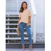 imageBlooming Jelly Womens Dressy Casual Blouses Business Work Tops Short Sleeve Waffle Knit Shirts 2025 Summer OutfitsApricot