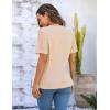 imageBlooming Jelly Womens Dressy Casual Blouses Business Work Tops Short Sleeve Waffle Knit Shirts 2025 Summer OutfitsApricot