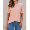 imageBlooming Jelly Womens Dressy Casual Blouses Business Work Tops Short Sleeve Waffle Knit Shirts 2025 Summer OutfitsCoral