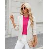 imageBlooming Jelly Womens Dressy Casual Blouses Business Work Tops Short Sleeve Waffle Knit Shirts 2025 Summer OutfitsHot Pink