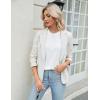 imageBlooming Jelly Womens Dressy Casual Blouses Business Work Tops Short Sleeve Waffle Knit Shirts 2025 Summer OutfitsWhite