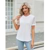 imageBlooming Jelly Womens Dressy Casual Blouses Business Work Tops Short Sleeve Waffle Knit Shirts 2025 Summer OutfitsWhite