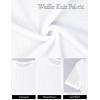 imageBlooming Jelly Womens Dressy Casual Blouses Business Work Tops Short Sleeve Waffle Knit Shirts 2025 Summer OutfitsWhite