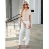 imageBlooming Jelly Womens Dressy Casual Blouses Short Sleeve V Neck Business Tops Summer Ladies Trendy Boho Office Work ShirtsApricot