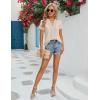 imageBlooming Jelly Womens Dressy Casual Blouses Short Sleeve V Neck Business Tops Summer Ladies Trendy Boho Office Work ShirtsApricot