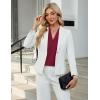 imageBlooming Jelly Womens Dressy Casual Blouses Short Sleeve V Neck Business Tops Summer Ladies Trendy Boho Office Work ShirtsCrimson