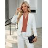 imageBlooming Jelly Womens Dressy Casual Blouses Short Sleeve V Neck Business Tops Summer Ladies Trendy Boho Office Work ShirtsRust
