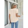imageBlooming Jelly Womens Dressy Casual Tops Summer V Neck Short Sleeve Blouse Business Work T Shirts with PocketApricot024