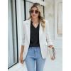 imageBlooming Jelly Womens Dressy Casual Tops Summer V Neck Short Sleeve Blouse Business Work T Shirts with PocketBlack024