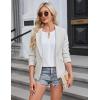 imageBlooming Jelly Womens Dressy Tops Business Casual Clothes V Neck Work Blouses Summer Short Sleeve T Shirts Keyhole TeeWhite