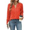 Orange Red Floral