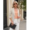 imageBlooming Jelly Womens Dressy Casual Blouses Business Work Tops Lace Short Sleeve V Neck T Shirts 2024 Summer OutfitsCoral